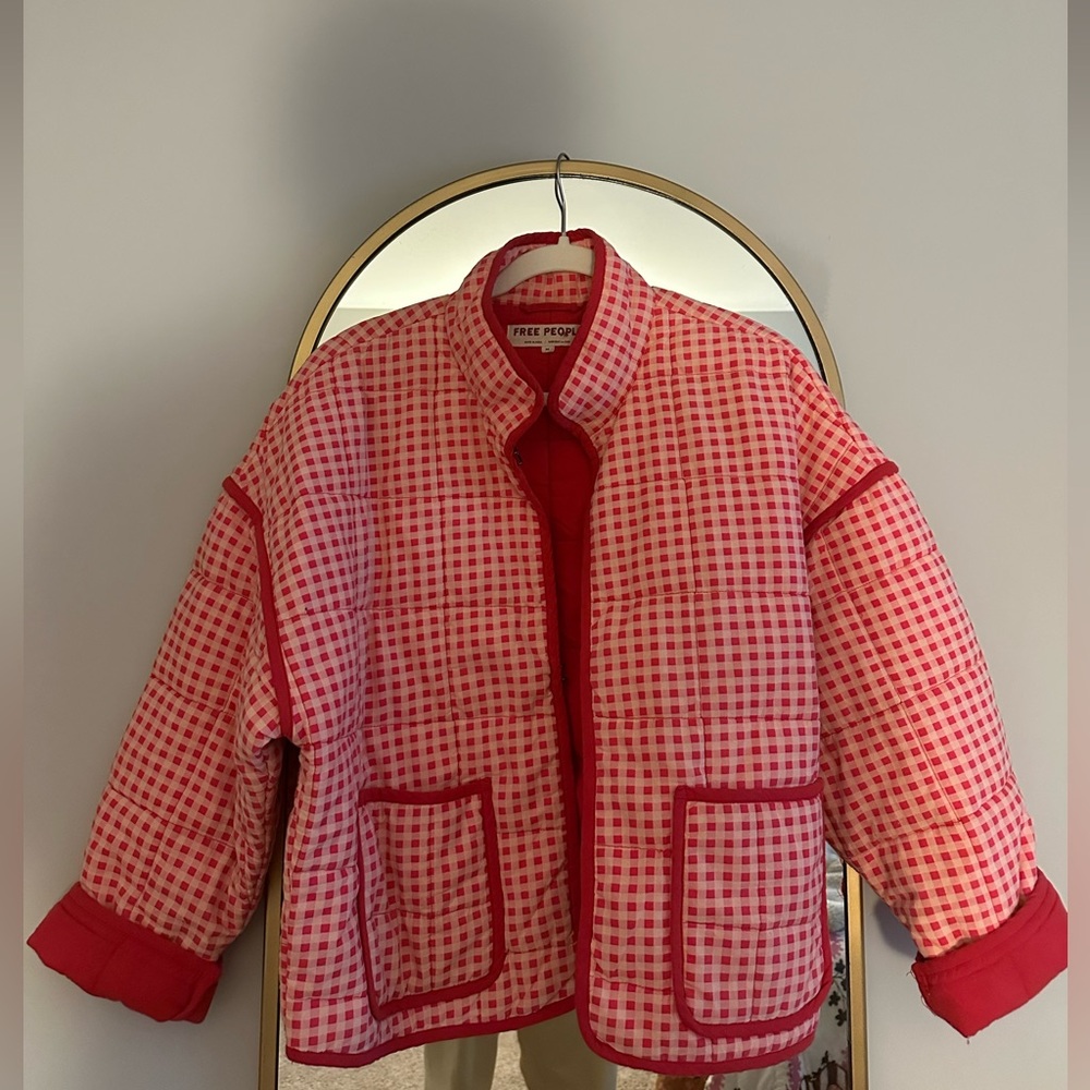 Free People Chloe Jacket - Gingham XS